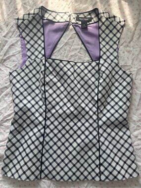 white house black market gingham blouse​